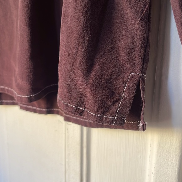 Lilly Pulitzer 100% Silk Brown XS Elsa Top Blouse - Picture 3 of 6